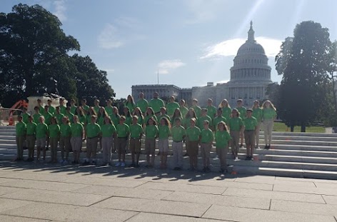 Incoming 8th graders take a trip to DC every August.
