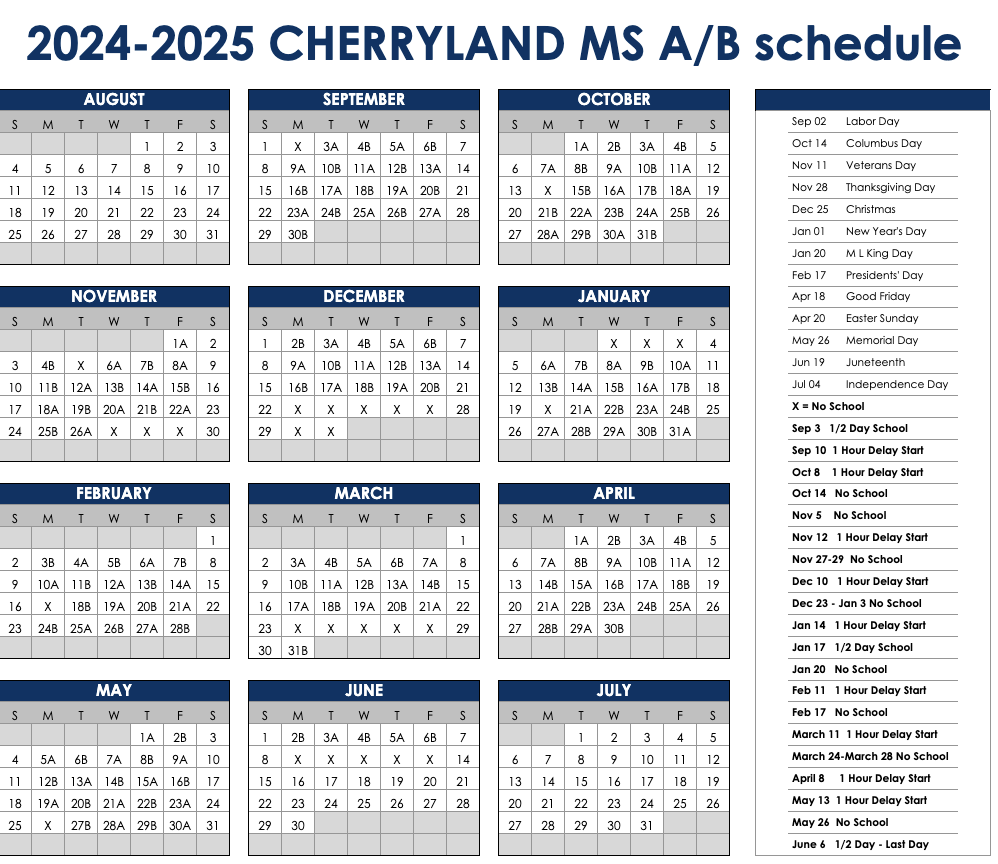 2024-25 A/B Schedule